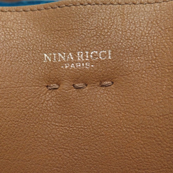 Nina Ricci Bag Faust Brown Leather Large Tote - Picture 6 of 8